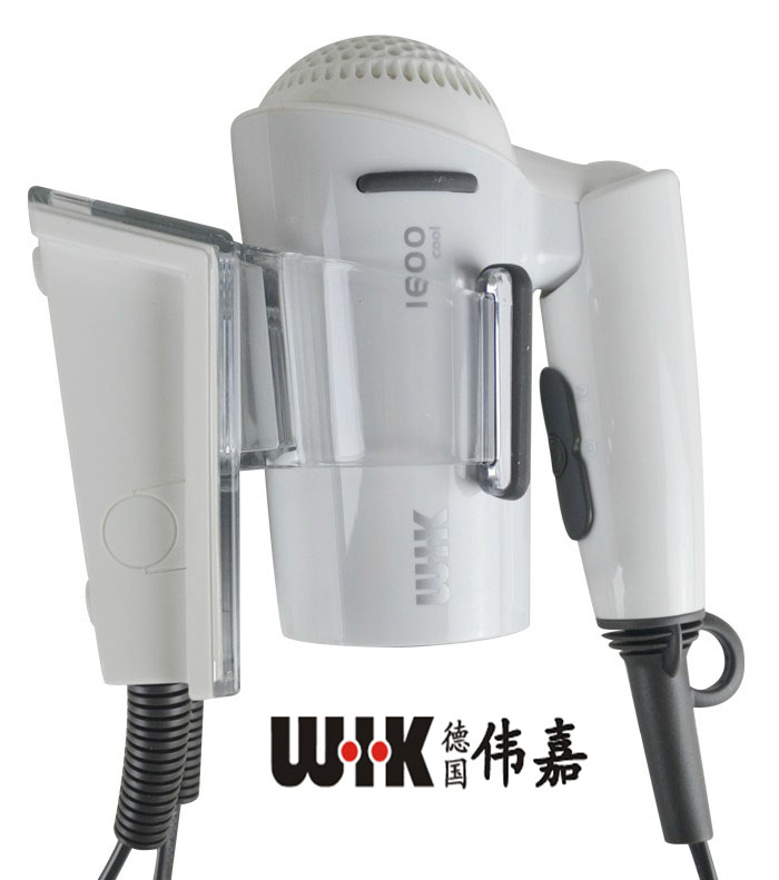 wik/伟嘉5516fc.sta2吹发器独立冷风/挂墙式/带电线/两档(1600w)